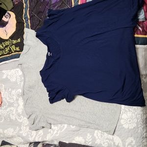 2 ANA Tshirts Gray and Navy womens